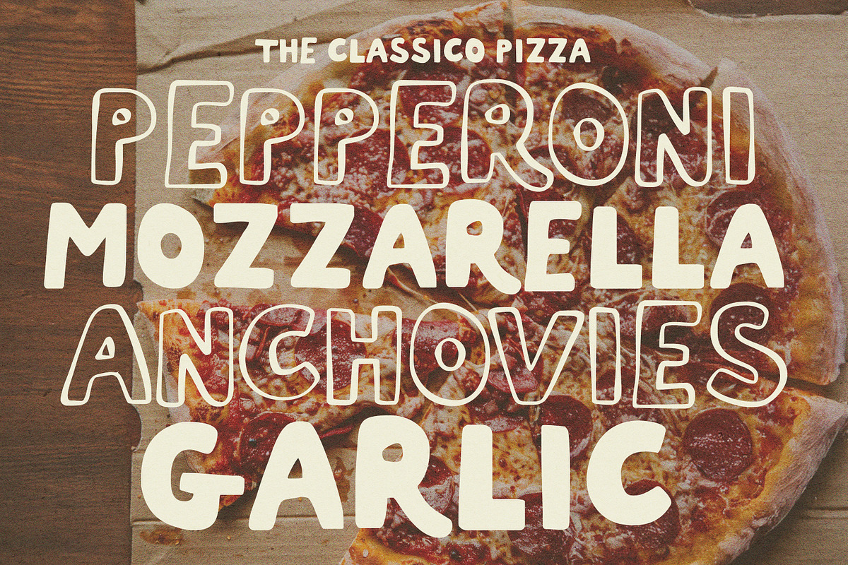 Pizza Club Font Family, a Handwritten Font by Nicky Laatz (Photo 4 of 11)