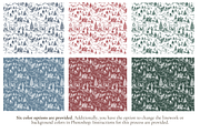 Vintage Christmas Seamless Pattern, a Background Graphic by Hughes Studio (Thumbnail 2 of 8)