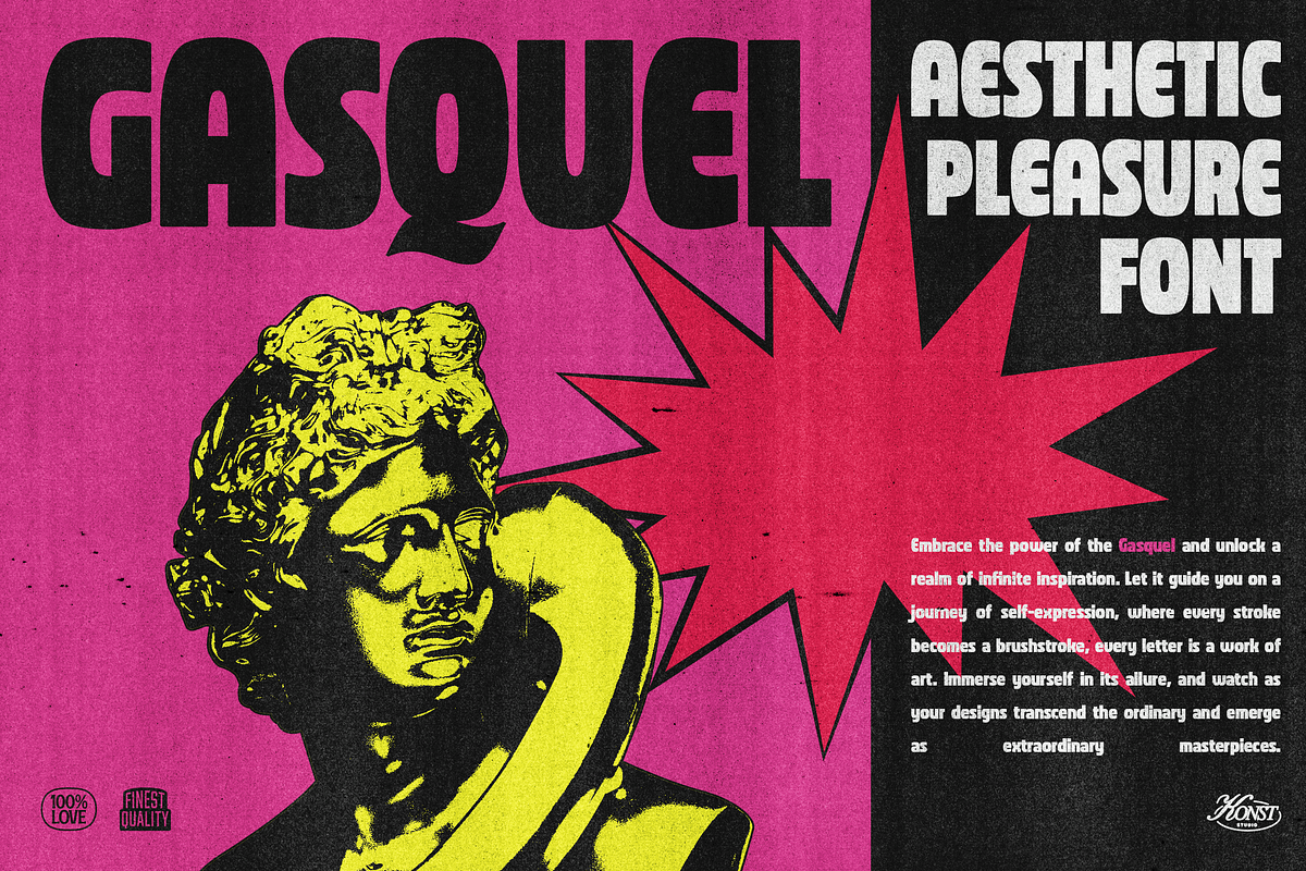 Gasquel - Aesthetic Bold Fonts, a Sans Serif Font by Konstantine Studio (Photo 1 of 9)