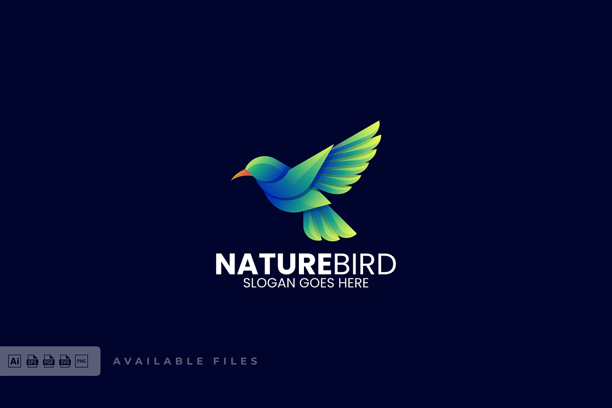 Nature Bird Gradient Colorful Logo, a Branding & Logo Template by ivan_artnivora