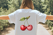 Coquette Cherry Sublimation Clipart, an Illustration by CrexoraLab (Thumbnail 5 of 5)