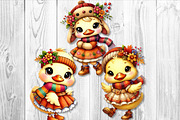 Autumn Cute Duck Clipart Sublimation, a Seasonal Illustration by V Design Creator (Thumbnail 6 of 7)