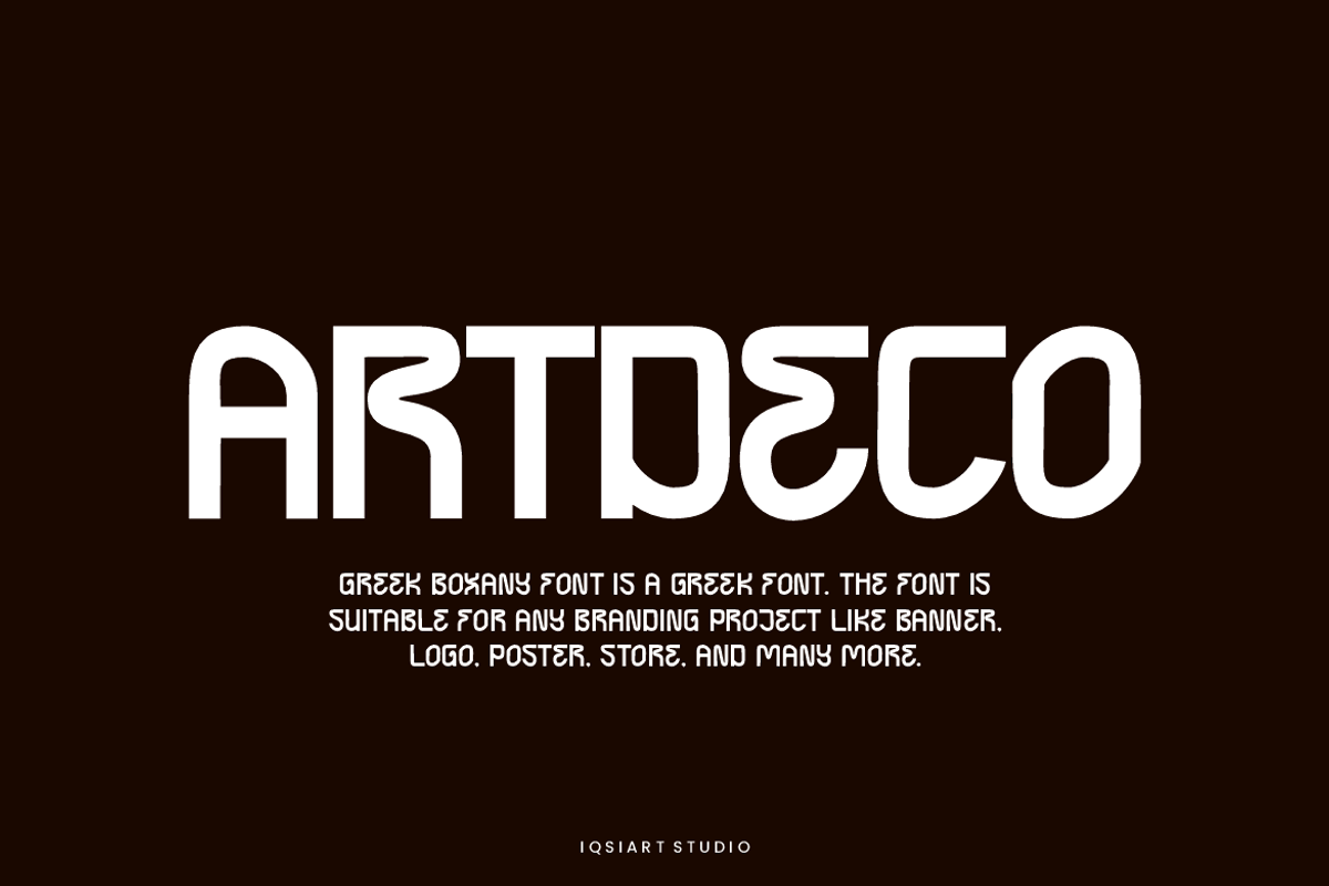 Greek Boxany - Typeface Font, a Sans Serif Font by Iqsiart Studio (Photo 2 of 7)