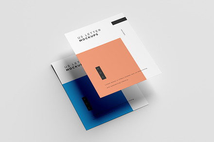 US Letter Flyer Mockup, a Print Template by AlkStudio
