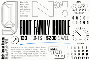 THE SANS SERIF FONT FAMILY BUNDLE