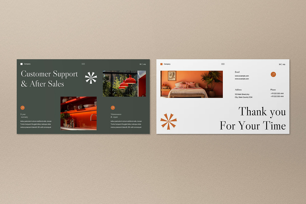 White Green Furniture Company PPT, a Presentation Template by graphicook (Photo 4 of 4)