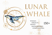 Sale 20%-Lunar Whale, a Texture Illustration by Les Frolova (Thumbnail 1 of 12)
