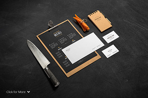 Restaurant & Bar /Stationery Mock-Up