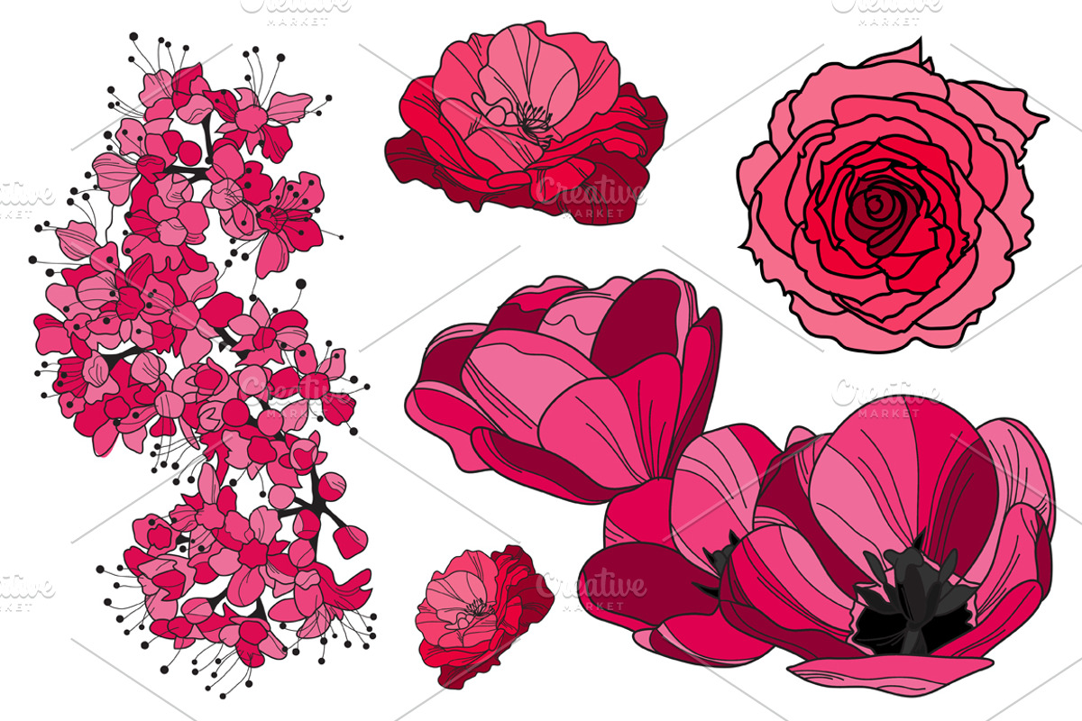 Pink Floral Patterns preview 5