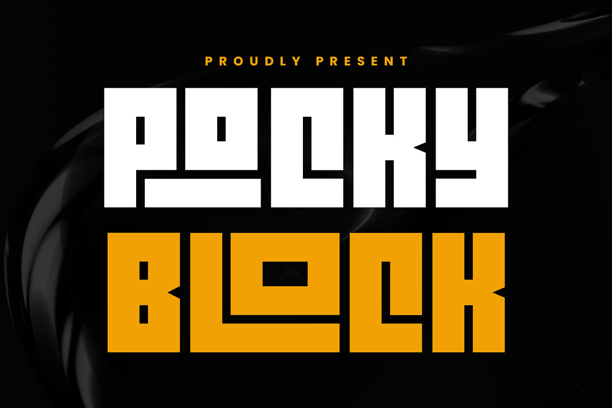 Pocky Block, a Font by Arterfak Project (Photo 1 of 12)