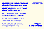 Kayna - Modern Family Font, a Sans Serif Font by Pandeka Studio (Thumbnail 11 of 12)