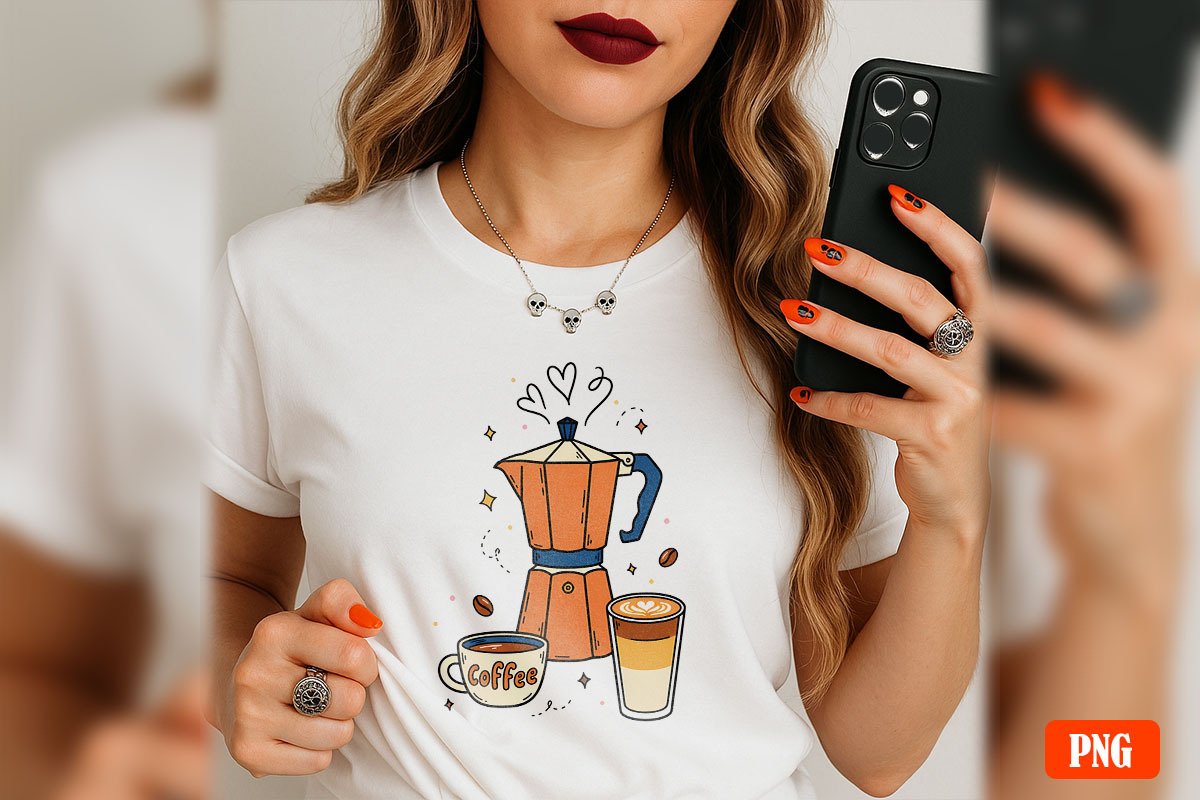 Coffee Morning Hand-drawn PNG Bundle, an Illustration by GlitterCraft (Photo 20 of 101)