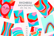 Psychedelic rainbows collage creator, an Object Graphic by LaVika (Thumbnail 7 of 9)