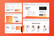 White Orange Project Proposal PPT, a Presentation Template by Aiyari Graphic (Thumbnail 4 of 5)