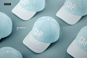 Cap Mockup V.1 And V.2 Bundle