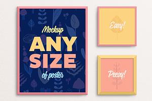 Poster Frame Mockup – fits ALL sizes