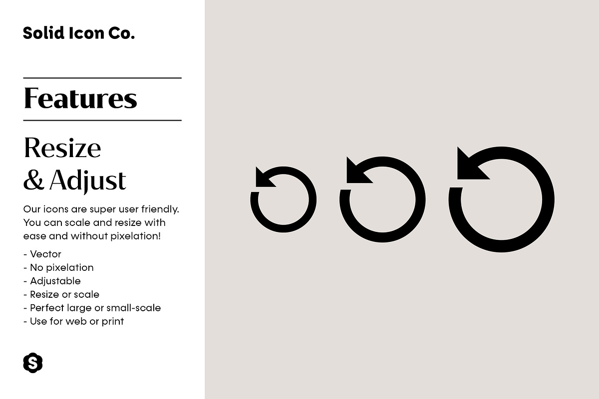 Arrows Icons, a Solid Icon by Solid Icon Co (Photo 2 of 6)