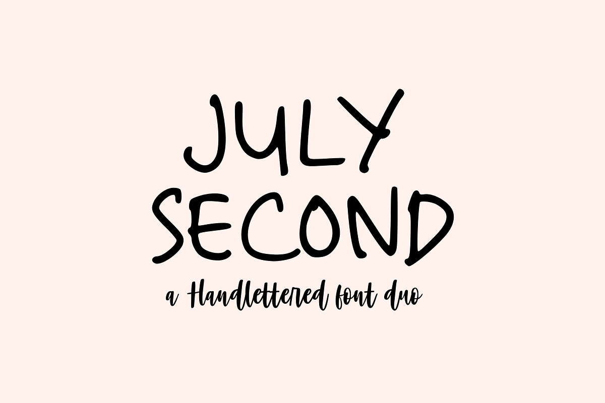 July Second Font Duo, a Script Font by etigletters (Photo 2 of 11)