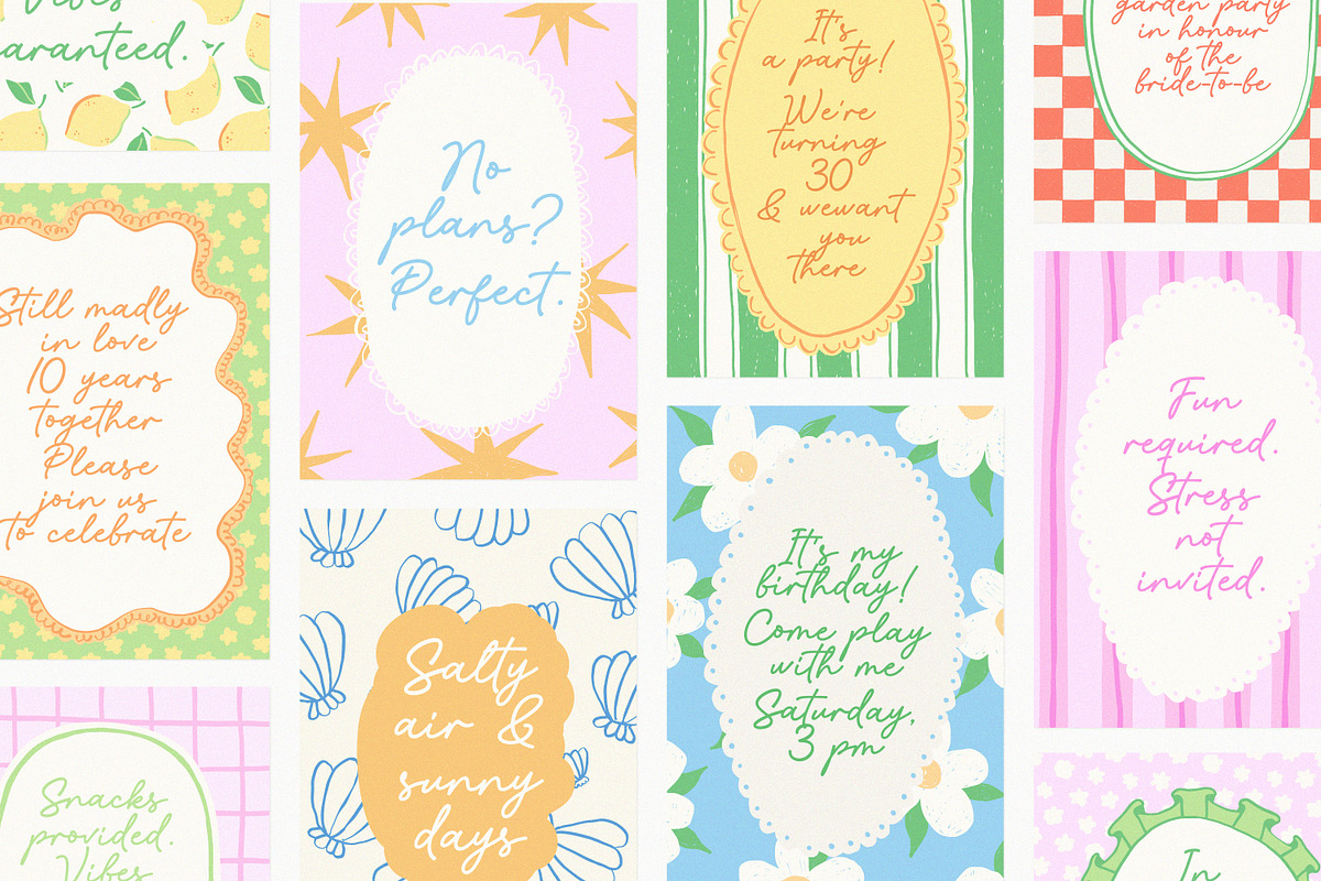 Naive Hand Drawn Frames & Background, an Object Graphic by Leila Divine (Photo 3 of 16)
