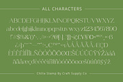 Chilia Stamp, a Serif Font by Craft Supply Co. (Thumbnail 8 of 8)