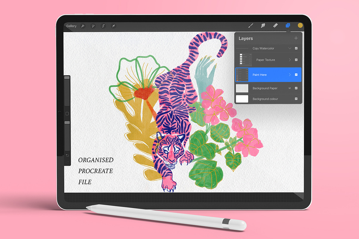 Procreate Summer Watercolor Brushes, a Brush Add-On by Neon Wild (Photo 8 of 13)