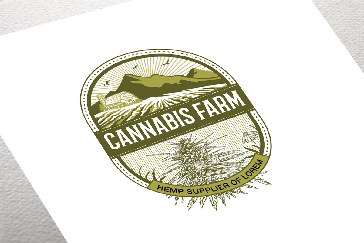 Cannabis Farm Logo, a Branding & Logo Template by Shwet Art (Photo 1 of 2)