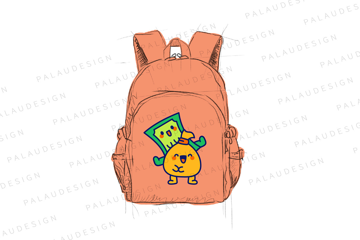 Bag Money Banknote Friends Character, a Finance Illustration by Palau (Photo 8 of 12)