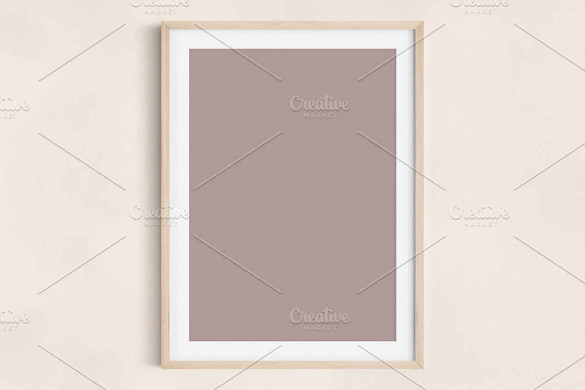 Portrait Wooden Mat Frame Mockup, a Household Mockup by OakstoneCreative (Photo 3 of 5)