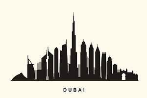 Dubai Abstract Skyline