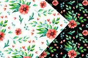 Spring flowers, watercolor clipart, an Illustration by Valin Malin (Thumbnail 8 of 14)