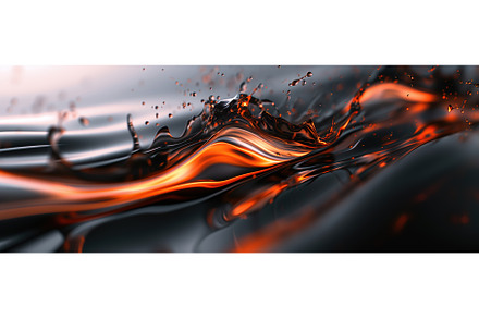 Red and Black Liquid, an Abstract Photo by BazziBa♥