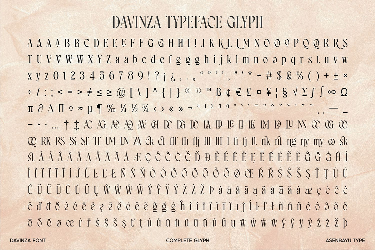 Davinza - Elegant Serif Font, a Serif Font by Asenbayu (Photo 13 of 14)