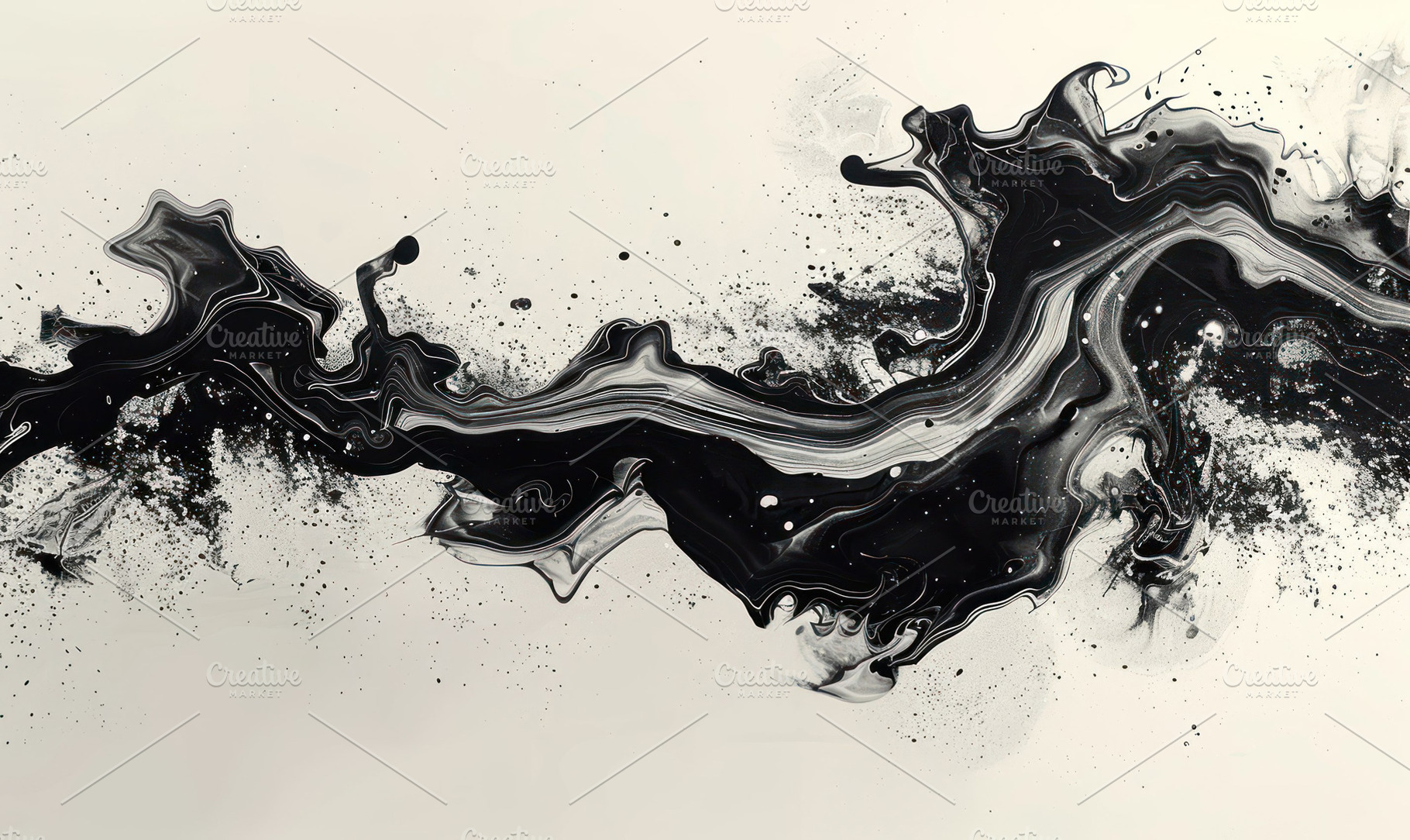 Contemporary abstract with oversized, a Photo by LOGOCREATIVE