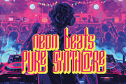 Synthcore - Fututristic Display Font, a Blackletter Font by JumboDesign (Thumbnail 2 of 5)