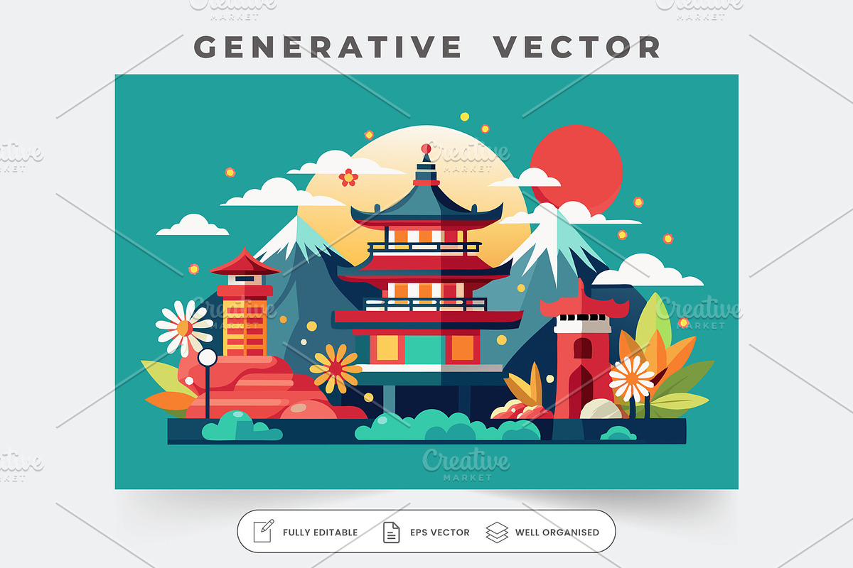 This colorful artwork features tradi, a Graphic by SouravDesign