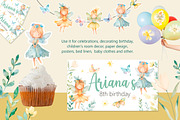 Fairy Garden Watercolor Clipart Set, an Illustration by AlineArtStore (Thumbnail 6 of 11)