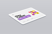 Tablet Mockup - Front & Perspective, an iPad Mockup by graphicsauce (Thumbnail 3 of 5)
