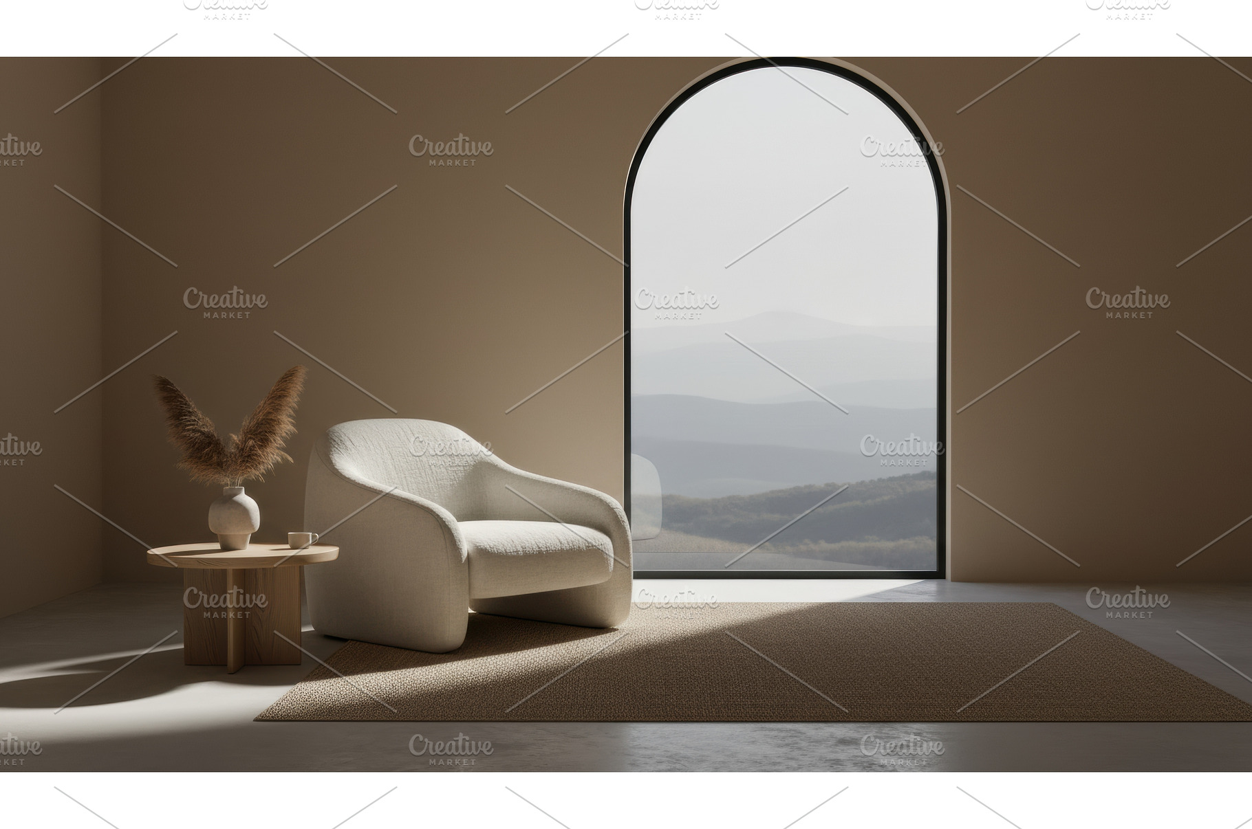 An inviting minimalist lounge scene, a Nature Photo by Igor Tichonow