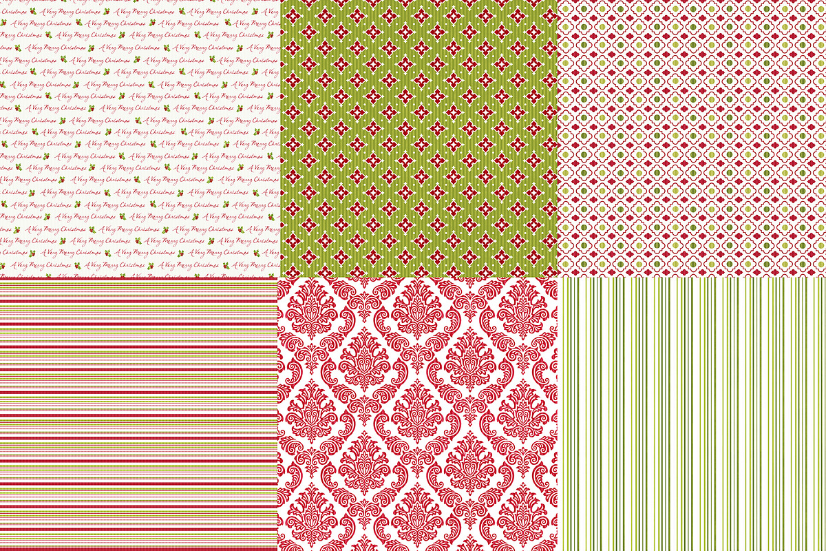 Simply Christmas: Mega Digital Paper preview 3