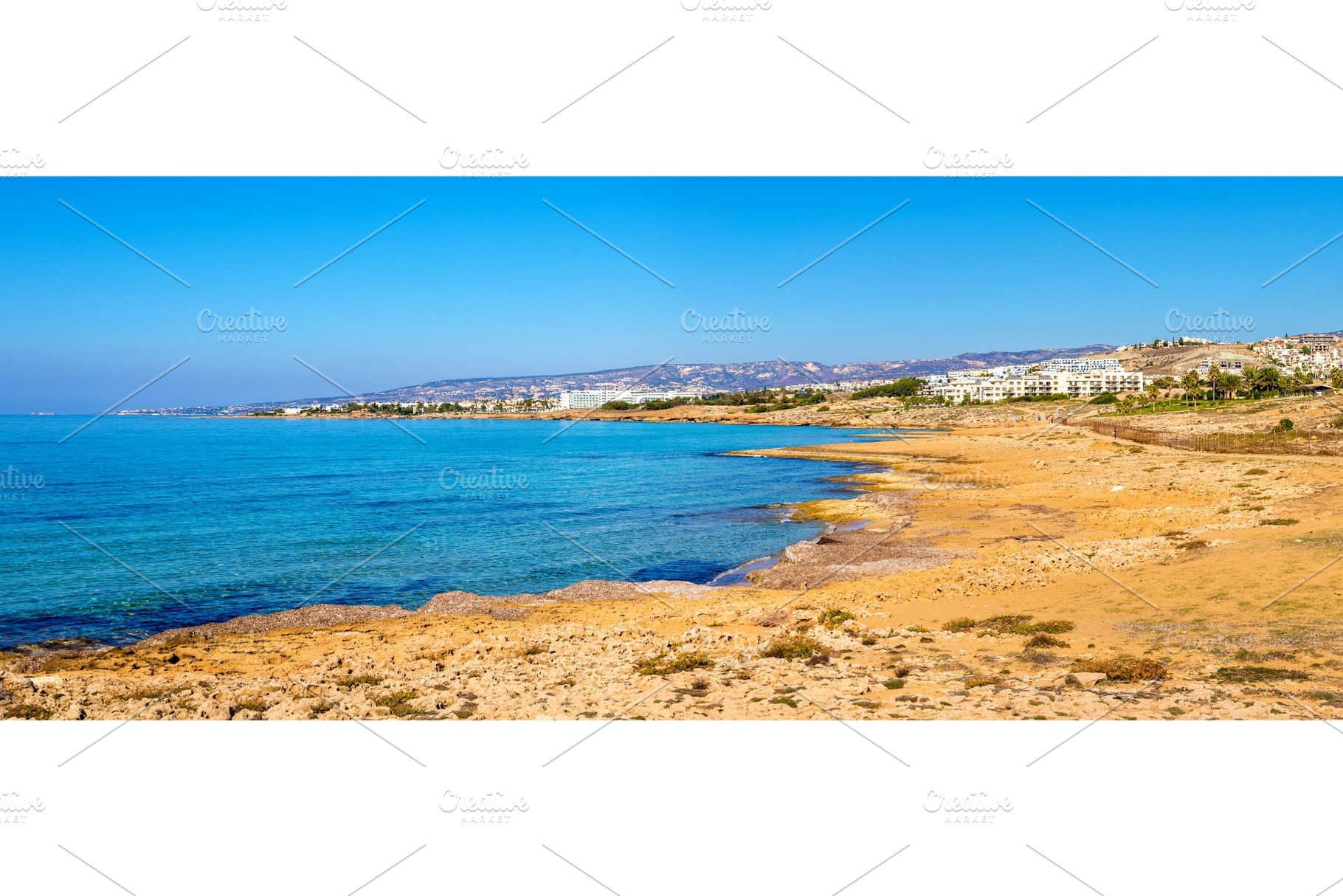 Mediterranean coastline in Paphos - Cyprus, a Nature Photo by Leonid Andronov