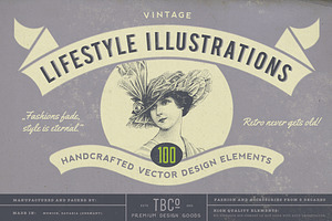 SALE! 100 Lifestyle Illustrations