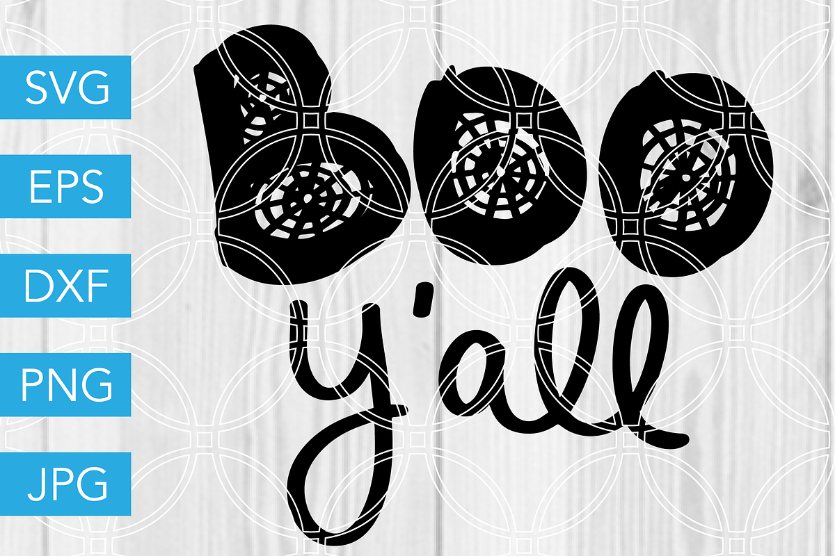 Boo Yall SVG Cut File, an Illustration by SavanasDesign