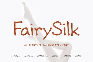 Fairy Silk | Handwritten, a Handwritten Font by NazmulsDesign