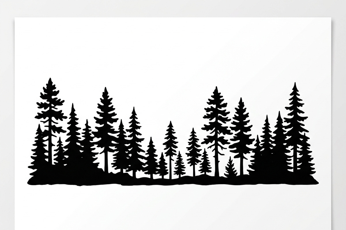 Majestic Pine Trees SVG, a Finance Illustration by Amazin_art (Photo 25 of 34)