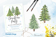 Watercolour Christmas Trees Holidays, an Object Illustration by Bloomella (Thumbnail 6 of 6)