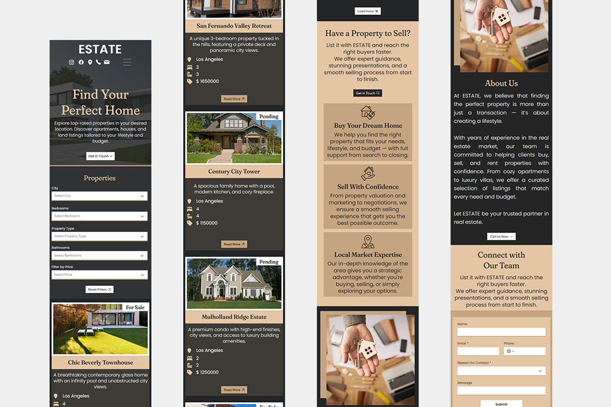 Real Estate Agency Website preview 8
