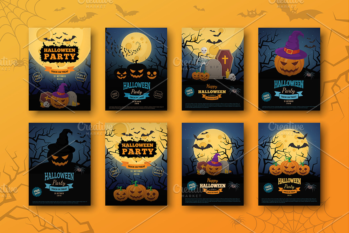 Halloween Ultimate Pack, a Decorative Illustration by Chuhastock (Photo 5 of 22)