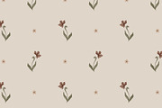 Vintage Ditsy Watercolor Floral, a Pattern Graphic by Mieken Petra Designs (Thumbnail 2 of 3)