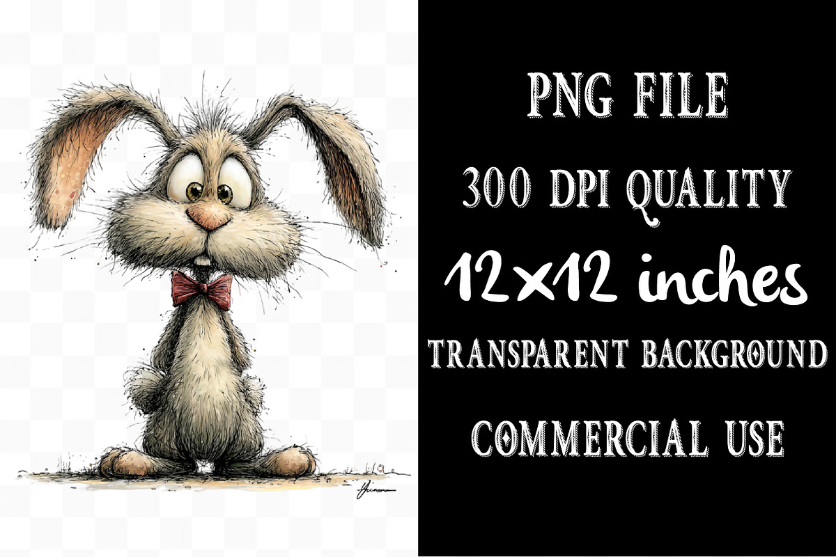 Whimsical Rabbit Clipart, an Illustration by Designking (Photo 4 of 5)