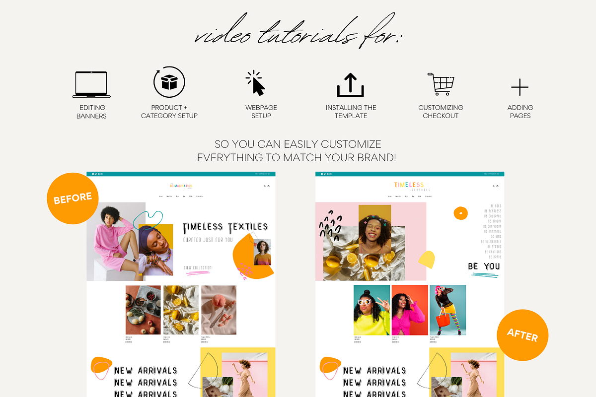 Colorful Shopify Theme | Reimagine, a Templates & Theme by Easy Website Themes (Photo 7 of 8)